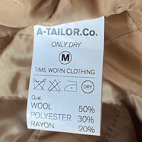 A’ Taylor Co. - Khaki Green Wool Blend Duffle Coat - Picture 6 of 6